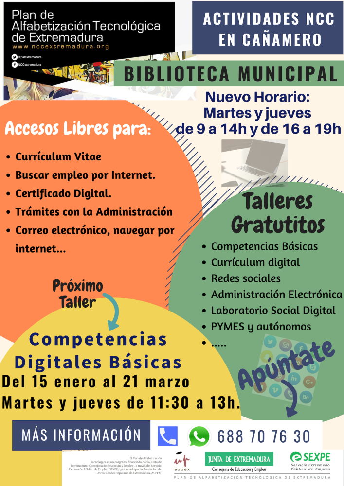Imagen ACTIVIDADES NCC EN CAÑAMERO, PLAN ALFABETIZACIÓN TECNOLÓGICA DE EXTREMADURA