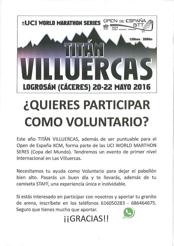 Imagen Titán Villuercas 2016 busca voluntarios y voluntarias. ¿a qué esperas?